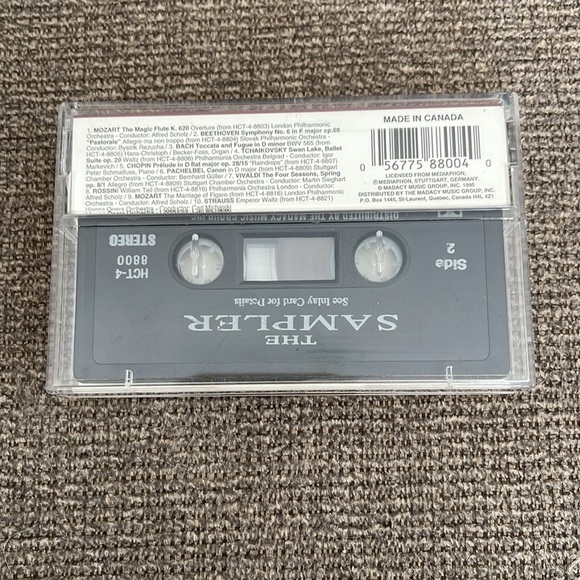 5/$25 The Sampler Classical Treasures Cassette Mozart Beethoven Bach Chopin - Picture 2 of 4